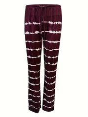  Tie Dye Drawstring Wide Leg Pants