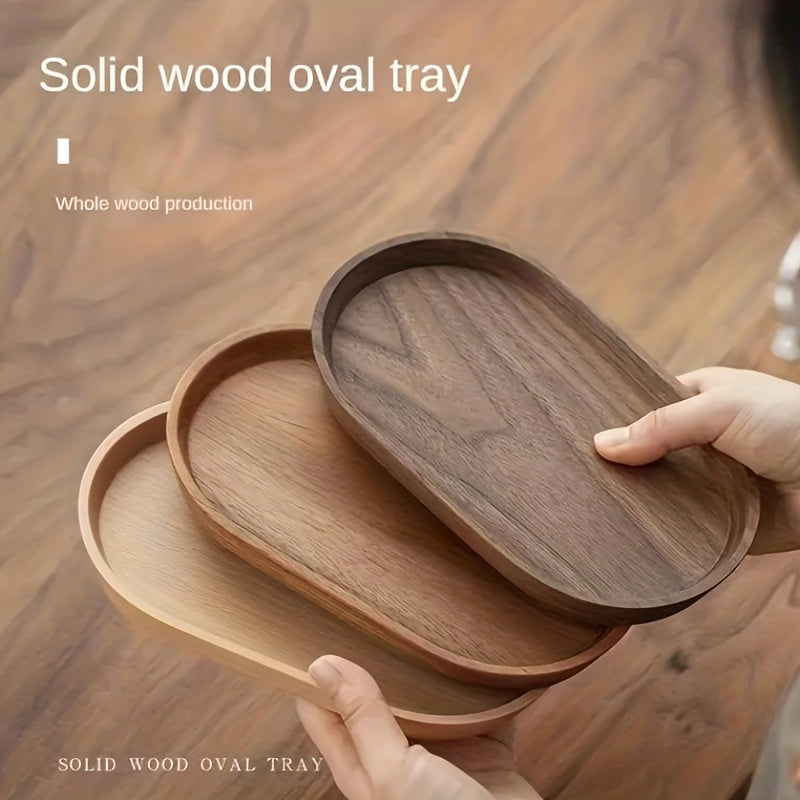 Japanese Style Wooden Rolling Tray Cup Coaster Home Decor Kitchen Accessories