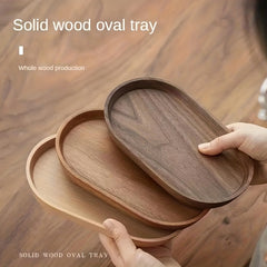 Japanese Style Wooden Rolling Tray Cup Coaster Home Decor Kitchen Accessories