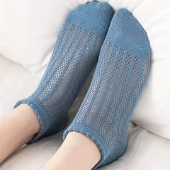 8 Pcs Fishnet Ankle Socks Ruffle Trim Stockings & Hosiery