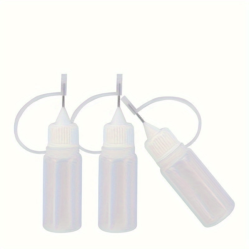6pcs 20ml Soft Plastic Glue Applicator Bottles with Needle Tip