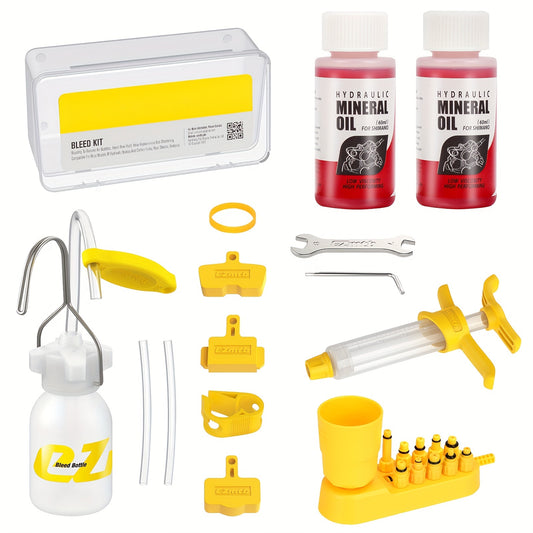 Hydraulic Disc Brake Bleed Kit 120ml Mineral for MTB Road Brakes