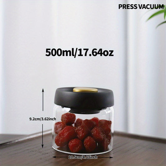 High Vacuum Glass Jar for Freshness and Anti Oxidation