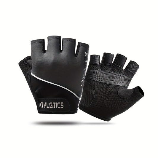 Breathable Half Finger Sports Gloves with Non Slip Grip
