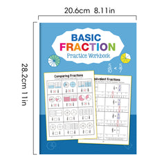 LACHILLY'S Fraction Learning & Practice Workbook 3-4 Math