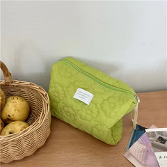 Travel Makeup Bag Quilted Detail Organizer Toiletry Wash Bag