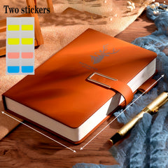 Custom A5 Notebook 400 Pages Thick Soft Cover 2 Stickers Bookmark Waterproof