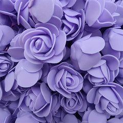 500pcs Mini Foam Rose Head 1.38in Artificial Rose Bear Flower