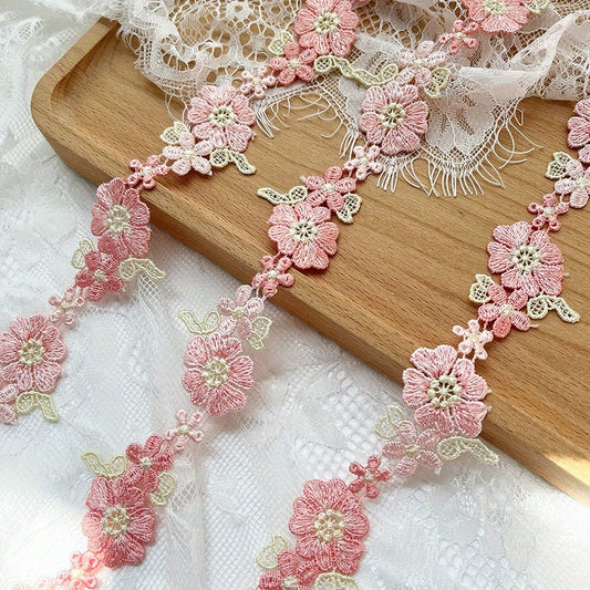 Water Soluble Lace Embroidery Lace 1 Yard DIY Handicraft Flowers Sewin