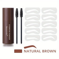Eyebrow Shaping Kit with Powder, Brush, Stencil - Long Lasting Enhancers