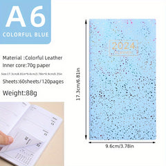A6 English Agenda Book Laser Plan Book