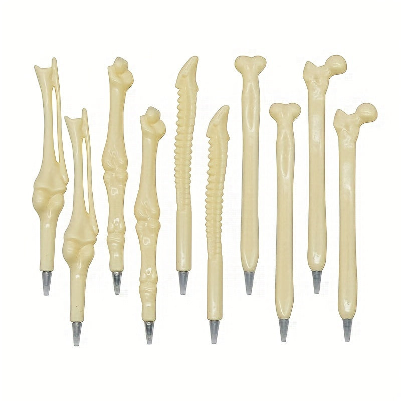 10pcs Bone Shape Ballpoint Pens for Halloween Party