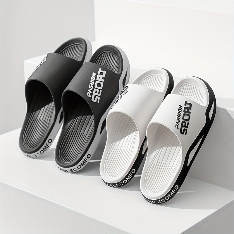 Men's Non Slip Slides Lightweight Slippers for Indoor Outdoor