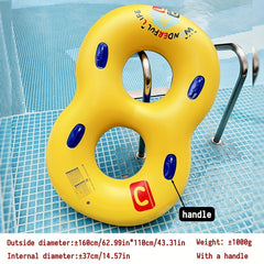 Adults PVC Swimming Ring with Handles