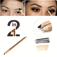 Dual Head Eyeliner Eyebrow Pen Smudge Proof Beige Concealer Pen