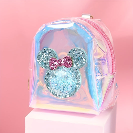 Cartoon Laser Sequin Mouse Bag Coin Purse - Holiday Party Gift