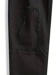 Men's Casual Street Style Stretch Jeans With Pockets