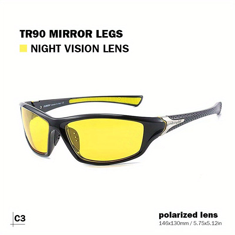 Men's Sports Polarized Sunglasses Sunscreen Anti glare Riding Driving Sunglasses