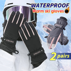 Winter Anti Slip Ski Gloves Full Fingers Touch Screen Warm Liners