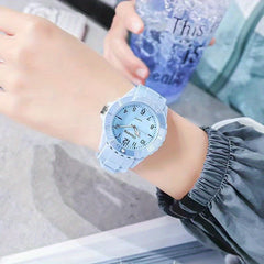 Colorful Student's Pointer Silicone Quartz Watch