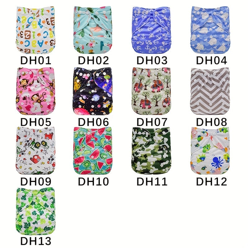 Adjustable Washable Reusable Cloth Diaper for Baby Girls and Boys