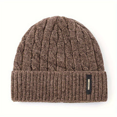 Letter Knitted Beanie Hat Outdoor Cycling Pullover Hat