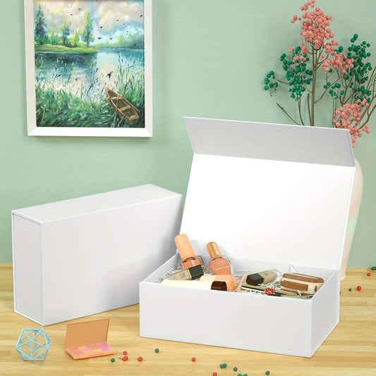 Ornament Storage Box w/ Magnetic Closure - Ideal for Decorations