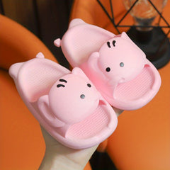Girls Elephant Slides Non Slip Slippers for Indoor Outdoor Use