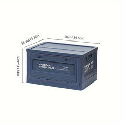 50L Storage Bin Camping Outdoor Box Folding Car Trunk Home Supplies