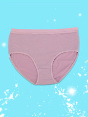 3 Pack Plus Size Basic Panties Set Women's Plus Solid Soft Underwear Set