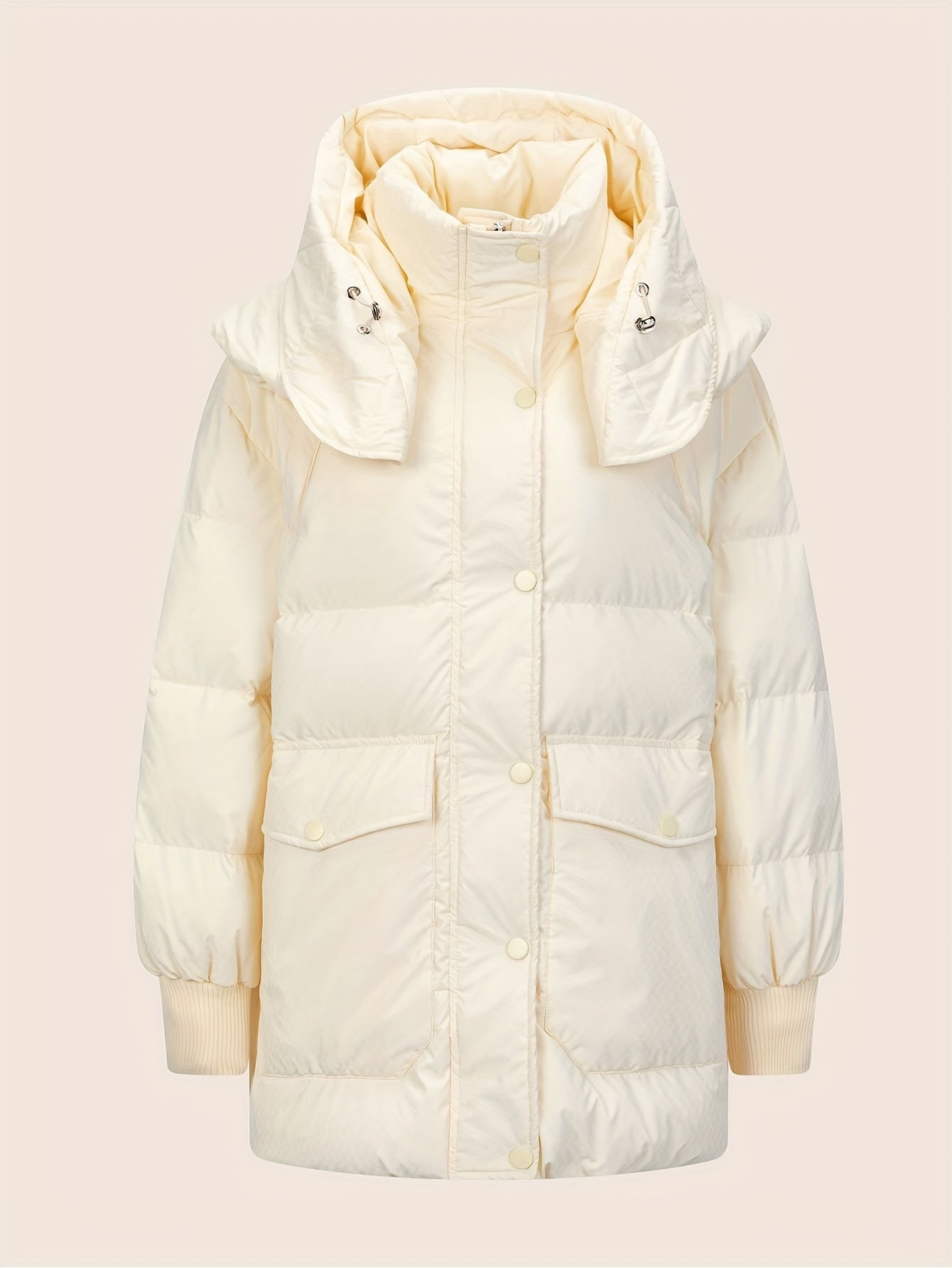 Women's Warm Puffer Jacket with Hood