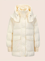 Women's Warm Puffer Jacket with Hood