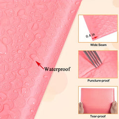 10 Pack 10x16 20x32 cm Pink Bubble Mailers Self-Sealing Waterproof Envelopes