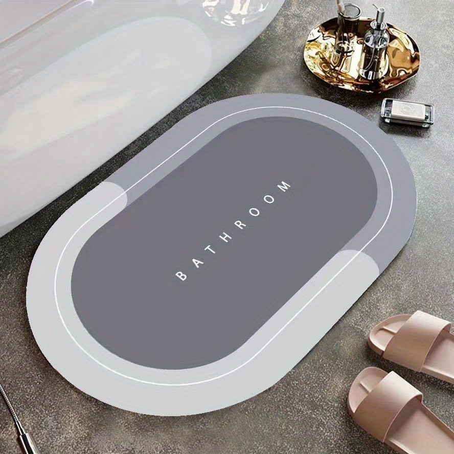 Non Slip Bathroom Mat Quick Drying Crystal Velvet Foot Mat Water Absorption