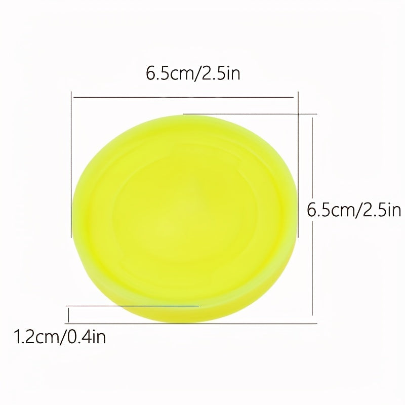 Silicone Pocket Zip Chip Flying Disc Outdoor Spin Game Toy