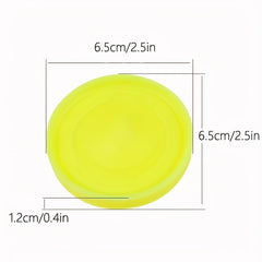 Silicone Pocket Zip Chip Flying Disc Outdoor Spin Game Toy