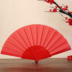 Colorful Plastic Chinese Style Folding Fan for Dance Clothing