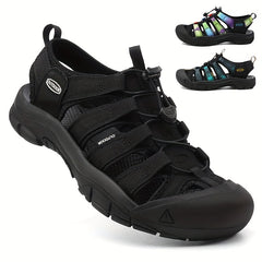 Men's Durable No Tie Sandals for Hiking and Beach