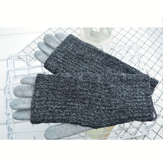 Winter Touch Screen Gloves Thick Insulated Wool Mittens