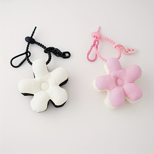 Sweet Cartoon Sun Flower Keychain DIY Bag Pendant Accessory
