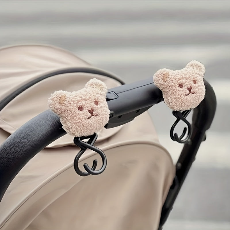 Baby Plush Bear Stroller Hook for Umbrella Car Hanging Bag