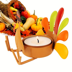 Turkey Candle Holder Metal Decoration for Outdoor Camping