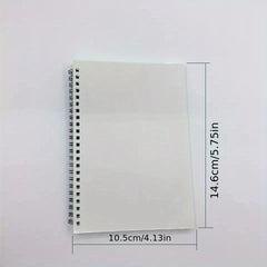 10pcs Printed A6 Spiral Journal Sublimation Blank NoteBook School