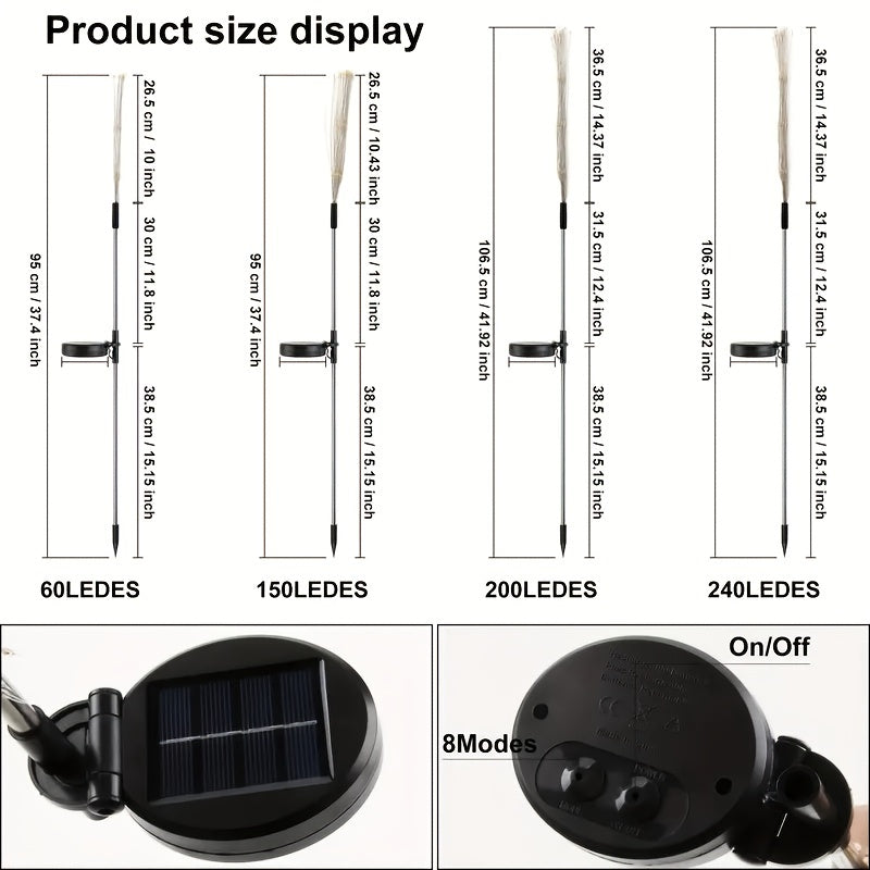 Solar Flower Light DIY Decoration Waterproof Garden Light