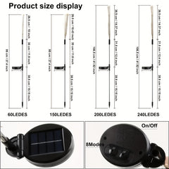 Solar Flower Light DIY Decoration Waterproof Garden Light
