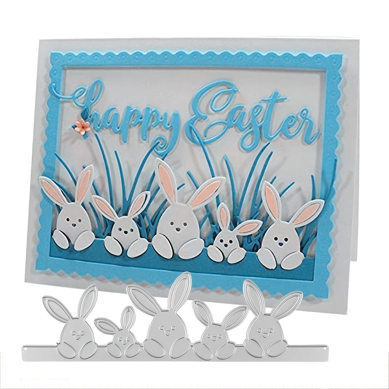 1pc Easter Cutting Dies Bunny Egg Die Happy Easter Metal Die C
