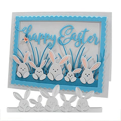 1pc Easter Cutting Dies Bunny Egg Die Happy Easter Metal Die C