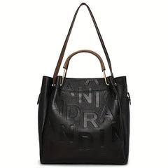 Women's Embossed Leather Tote Bag Satchel Purse