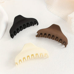 3pcs Frosted Hair Claw Nonslip Ponytail Holder Hair Clip