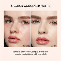 6 Color Correcting Concealer Cream Palette